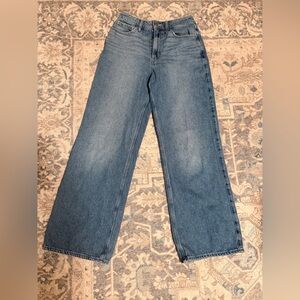 Hollister Blue Ultra High Waisted Baggy Jeans Sz 27R